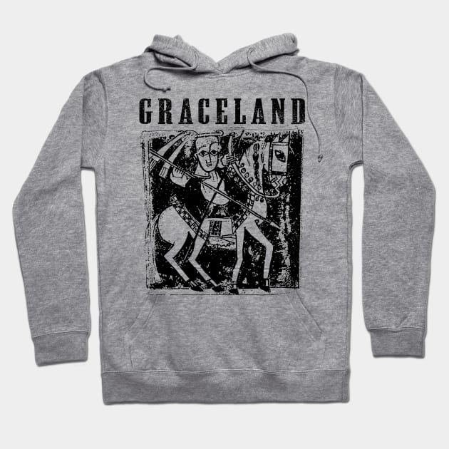 Graceland // folk retro Hoodie by akunetees